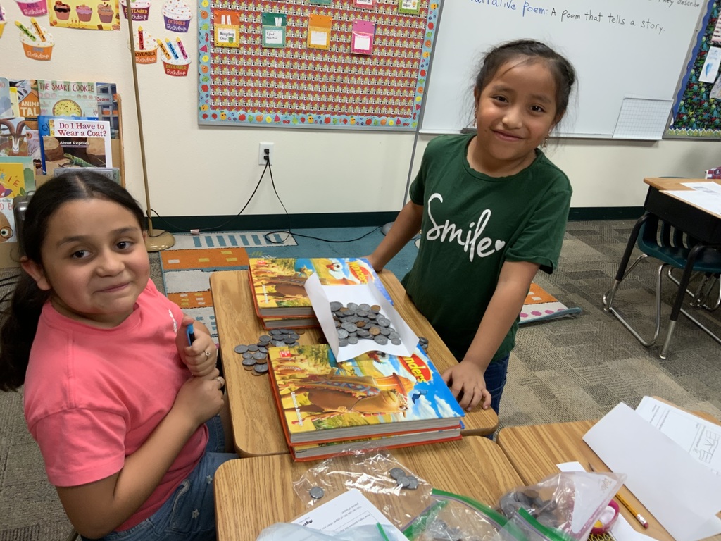 Students making a strong bridge!