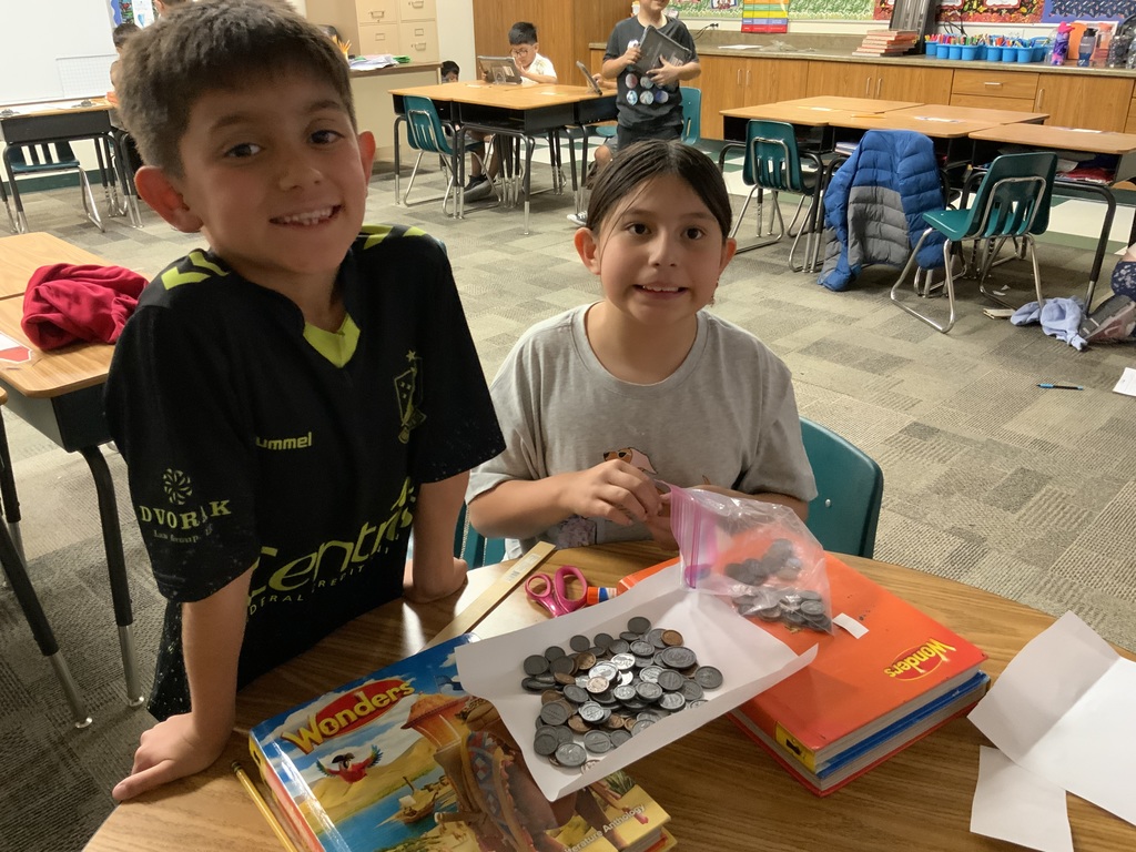 Students making a strong bridge!