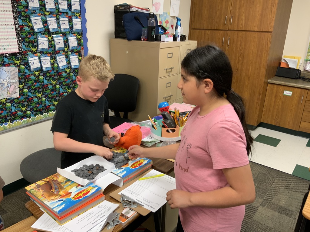 Students making a strong bridge!