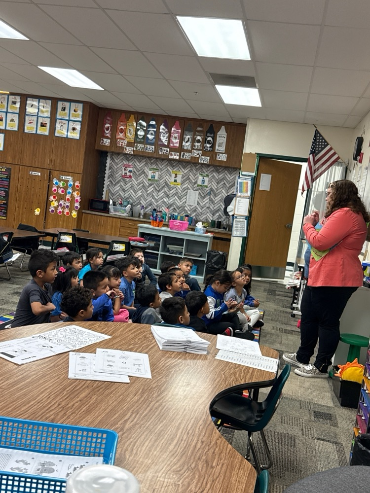 Kindergarten students learned about the life cycle of ladybugs today. They listened to a story and then created ladybug fingerprints. 🐞