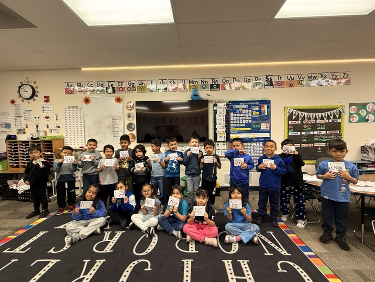 Kindergarten students learned about the life cycle of ladybugs today. They listened to a story and then created ladybug fingerprints. 🐞