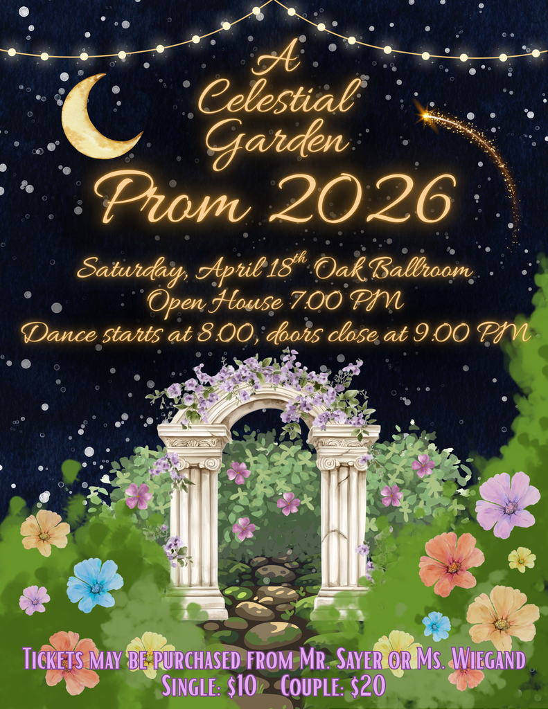 A flyer for prom