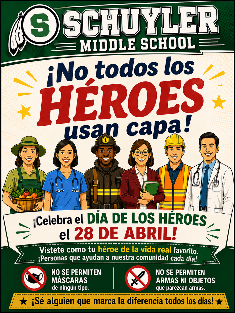 ¡No todos los Héroes usan capa! - Día de los héro de SMS - 28 de abril