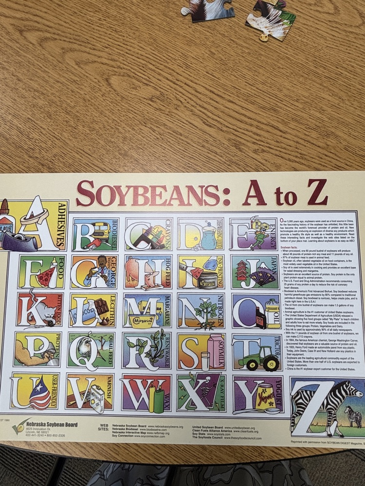 A-Z soybean facts 