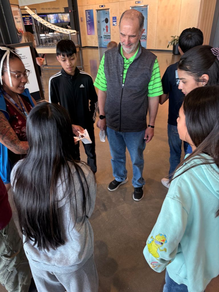 Students on their field trip 