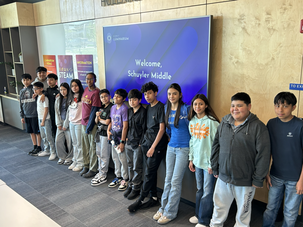 Students on their field trip 