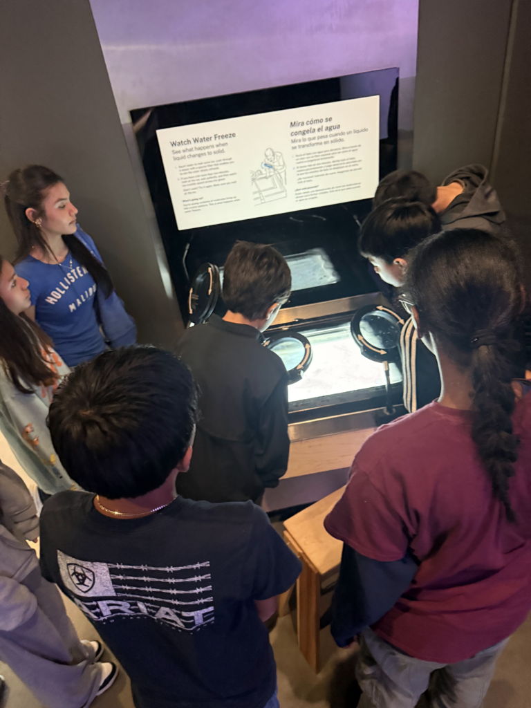 Students on their field trip 