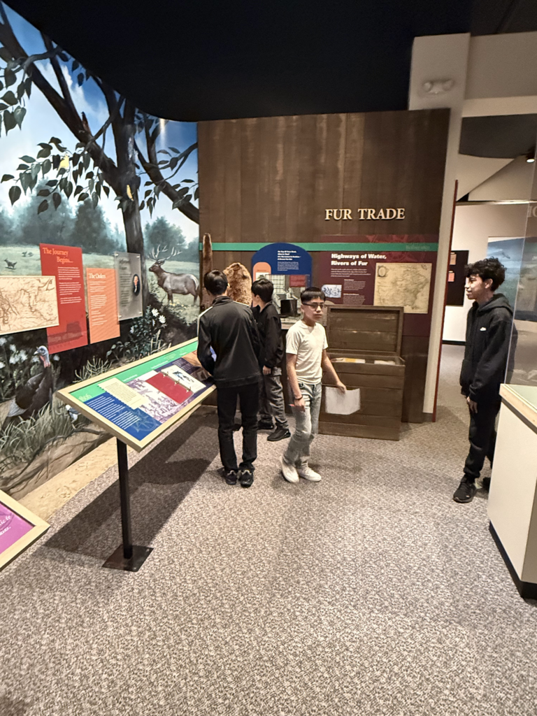 Students on their field trip 