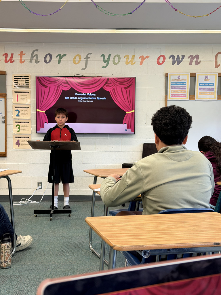 6th graders presenting powerful argumentative speeches with confidence and strong reasoning.