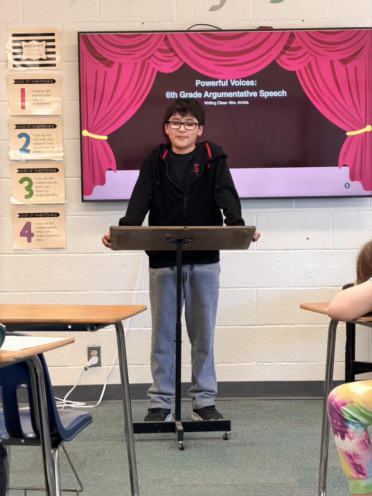 6th graders presenting powerful argumentative speeches with confidence and strong reasoning.