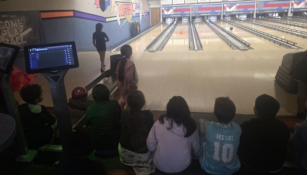 Mrs. Holub's class is bowling! 