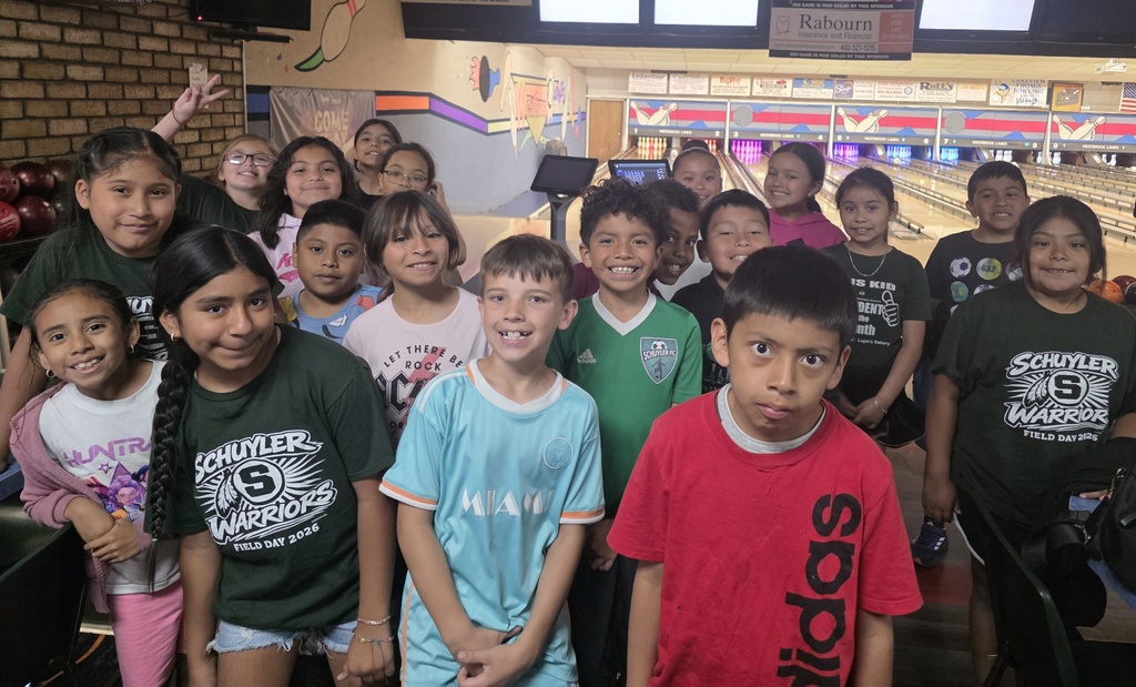 Mrs. Holub's class is bowling! 
