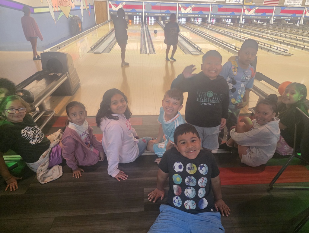 Mrs. Holub's class is bowling! 