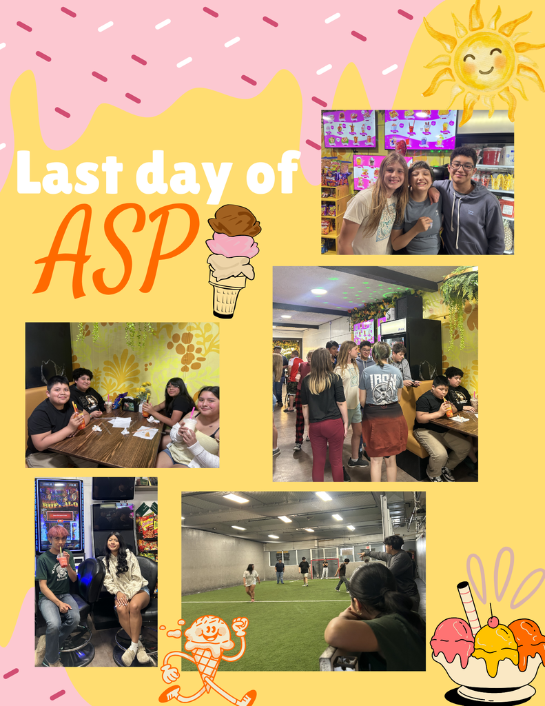 Middle and High School students celebrated their last day of ASP with ice cream at Sunshine snacks! The students enjoyed socializing and even playing soccer!