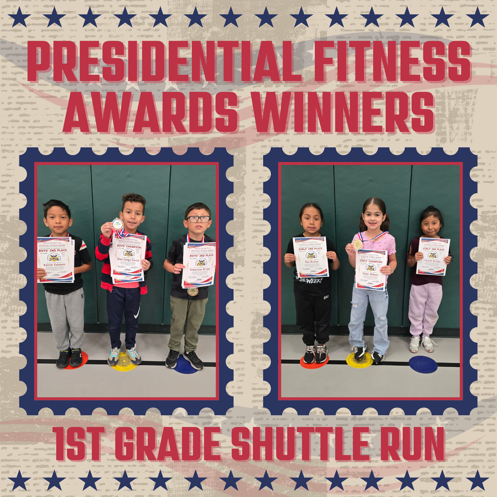1st Grade Presidential Fitness Champions