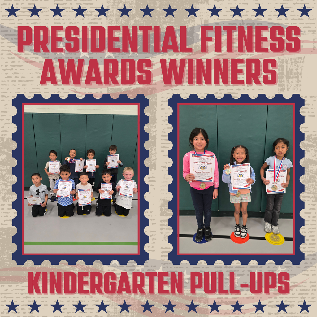 Kindergarten Presidential Fitness Champions