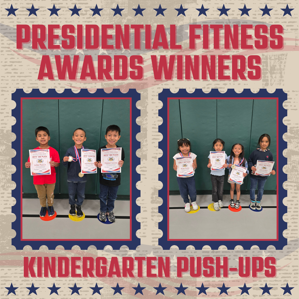 Kindergarten Presidential Fitness Champions