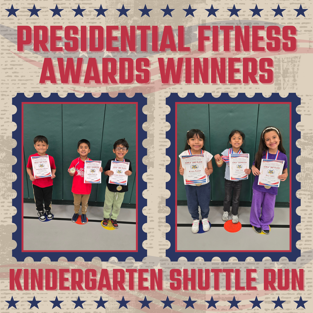 Kindergarten Presidential Fitness Champions
