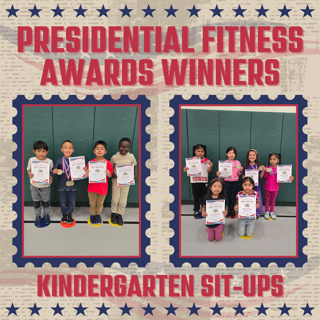 Kindergarten Presidential Fitness Champions