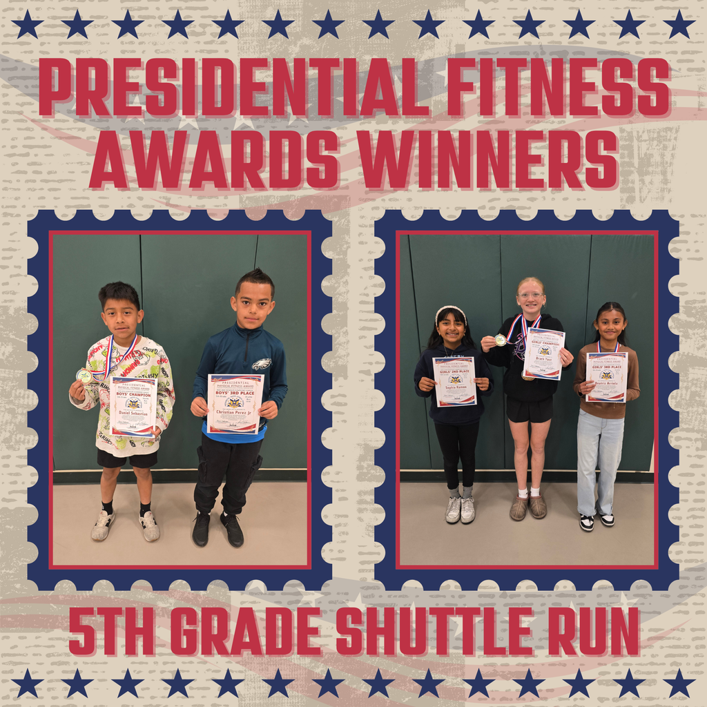 5th Grade Presidential Fitness Champions