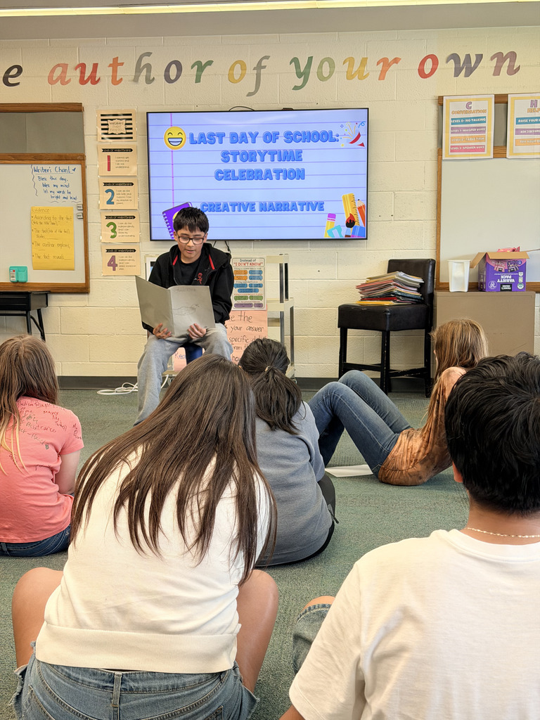 6th Grade Writing class ended the school year with voices full of imagination—sharing and storytelling their very own creative narratives.