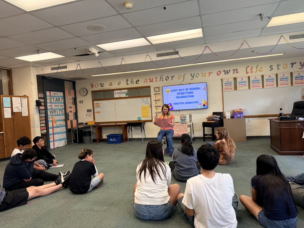 6th Grade Writing class ended the school year with voices full of imagination—sharing and storytelling their very own creative narratives.
