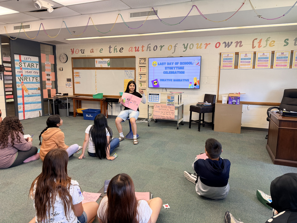 6th Grade Writing class ended the school year with voices full of imagination—sharing and storytelling their very own creative narratives.