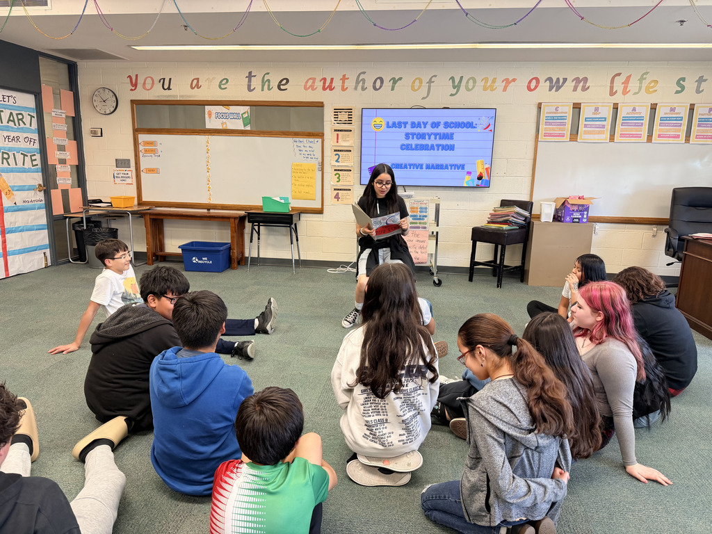 6th Grade Writing class ended the school year with voices full of imagination—sharing and storytelling their very own creative narratives.