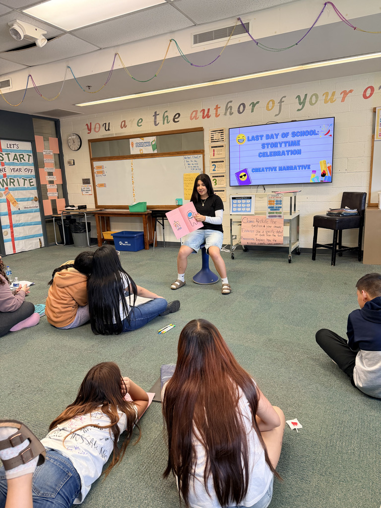 6th Grade Writing class ended the school year with voices full of imagination—sharing and storytelling their very own creative narratives.
