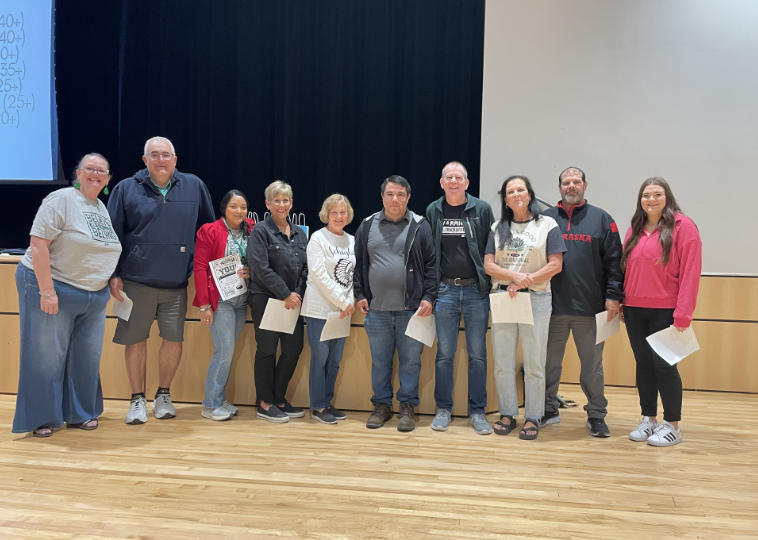 Pictured are the sub teachers able to attend the celebration.