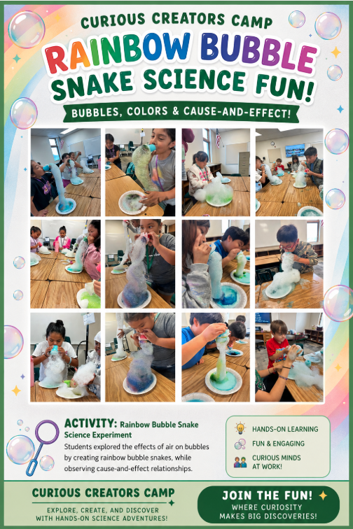 poster of activities that have happened during June summer camp