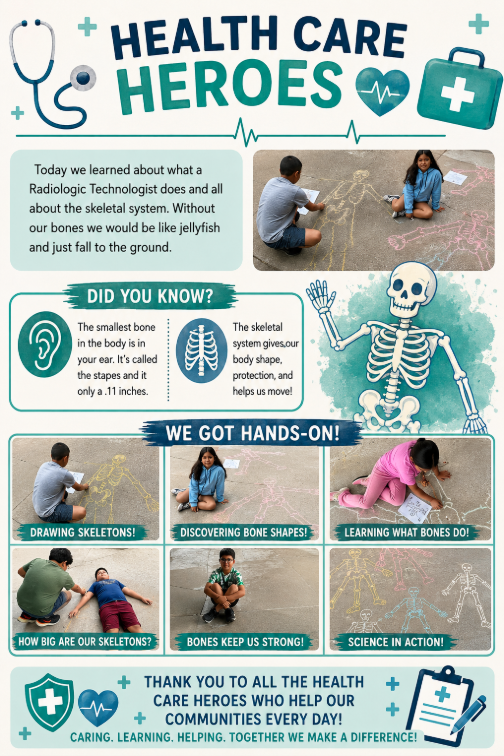 poster of activities that have happened during June summer camp