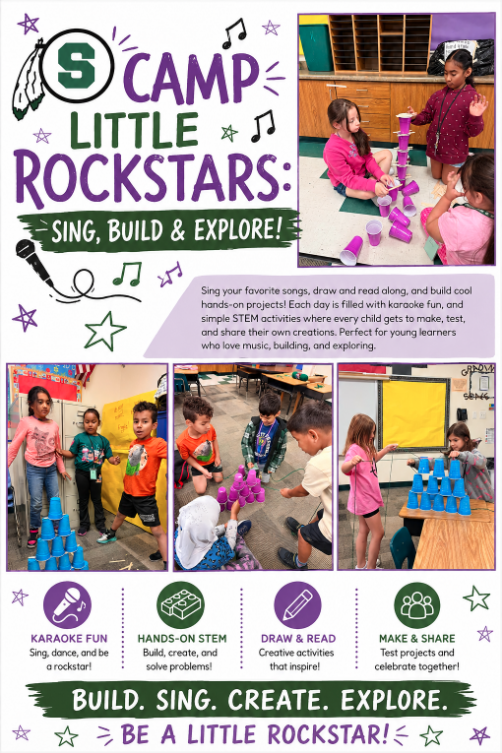 poster of activities that have happened during June summer camp