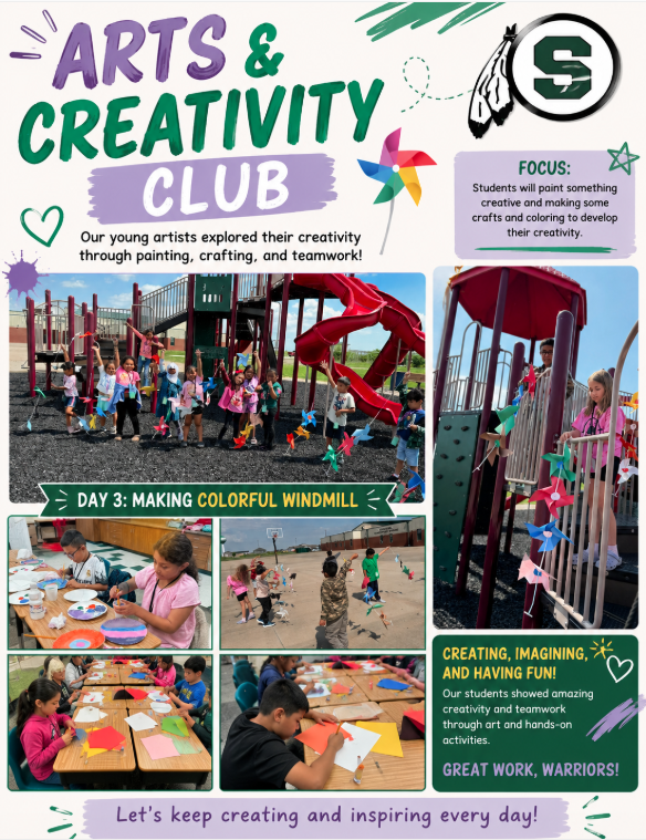 poster of activities that have happened during June summer camp