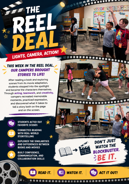 poster of activities that have happened during June summer camp