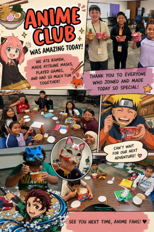 poster of activities that have happened during June summer camp