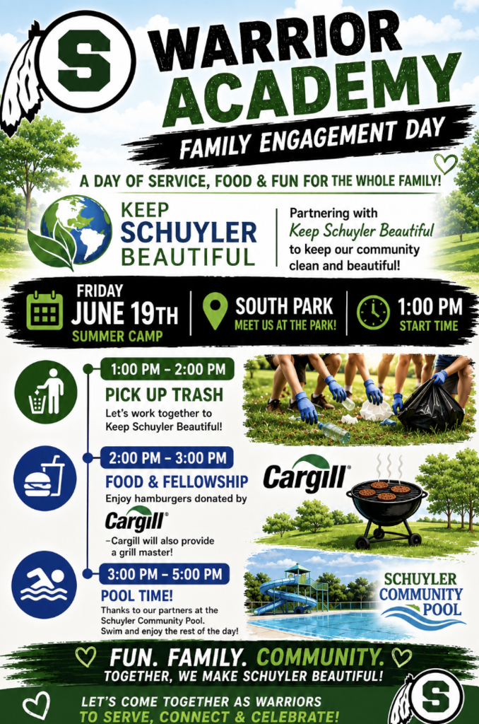 June poster about family activity