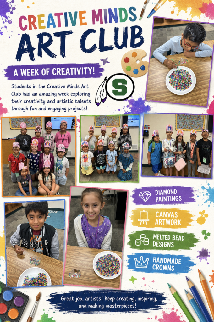 Picture of the students involved in the clubs being held at the elementary school.