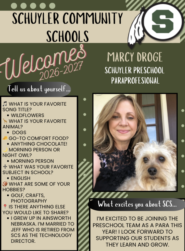 Marcy Droge hiring announcement