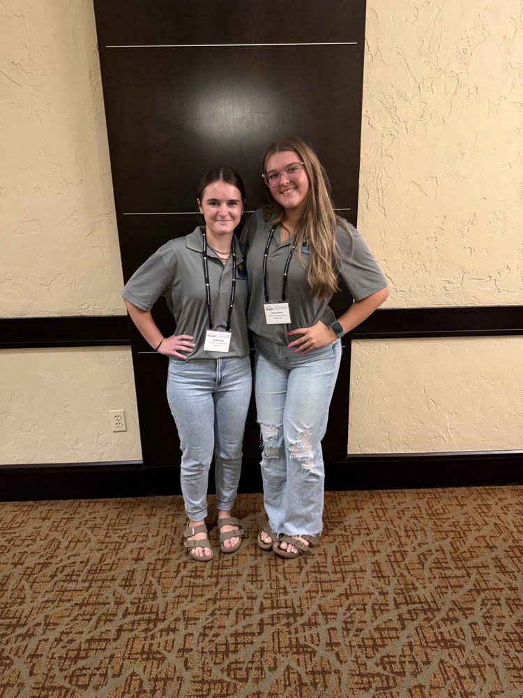 Lindley Bailey and Peyton Perrin recently traveled to St. Louis, Missouri, to attend the 81st Soil and Water Conservation Society Convention. While there, they had the honor of presenting research from our FFA chapter's summer water testing program.