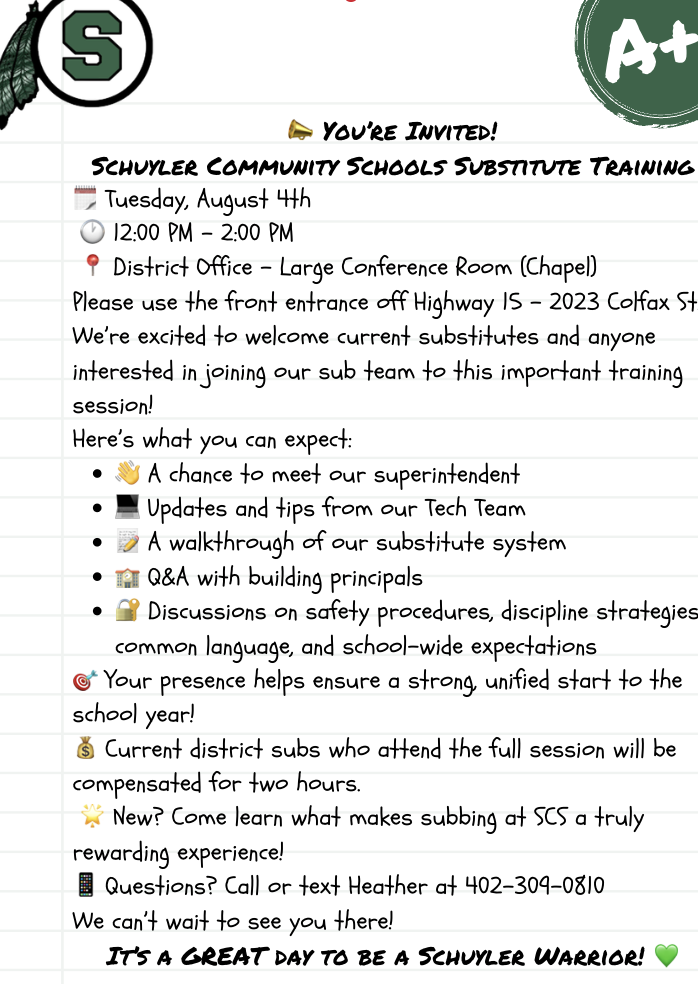 sub training