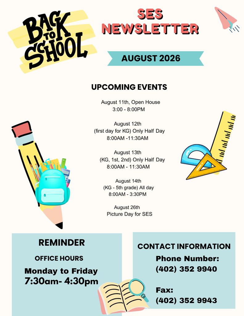 SES back to school newsletter 