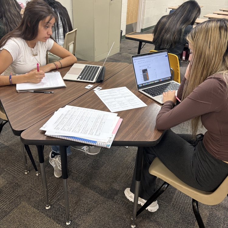 Kids working hard on their College Classes