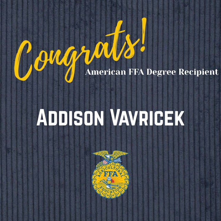 Congratulations Addison🎉
