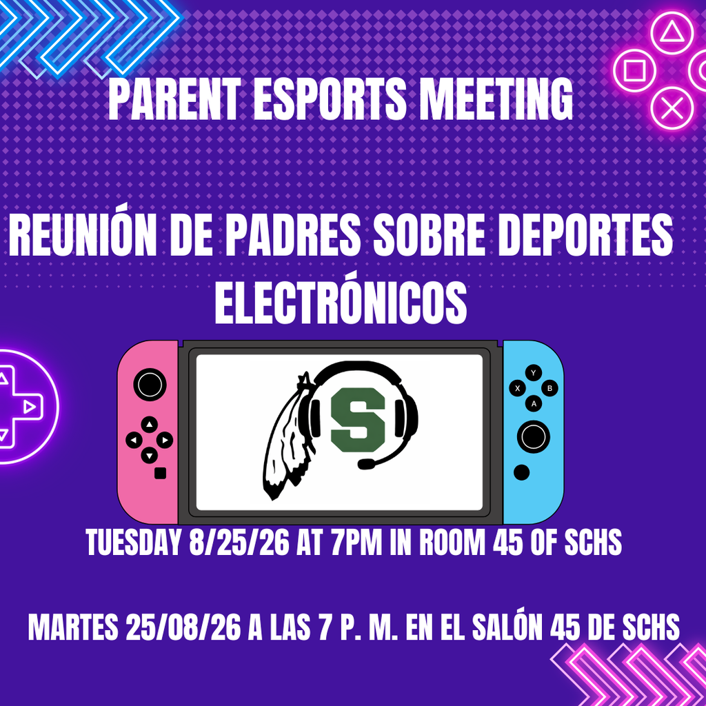 If you have a student in grades 6-12 that would be interested in eWarrior eSports we have an informational meeting for you this Tuesday! Si tiene un estudiante de entre 6.º y 12.º grado interesado en eWarrior eSports, ¡tenemos una reunión informativa para usted este martes!