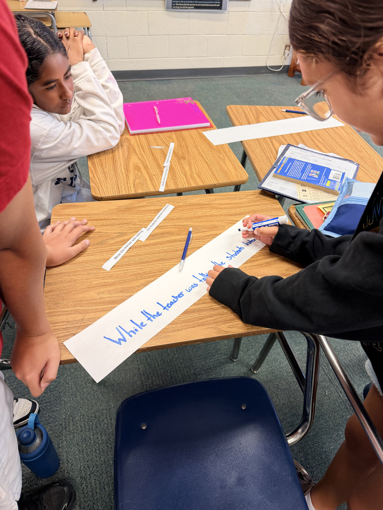 🧩✍️ Think, arrange, and create! | ¡Piensa, organiza y crea!  Our 6th-grade writing class worked together in an engaging group activity—arranging clauses in the correct order to build complete sentences and confidently sharing their creations with the class! 📚💬👏   ¡Aprendiendo juntos, construyendo oraciones y disfrutando de la escritura! 🌟  Nuestra  de escritura de 6.º grado trabajó en equipo en una actividad dinámica: organizaron las cláusulas en el orden correcto para formar oraciones completas y luego compartieron sus creaciones con toda la clase. 📖🤝✨