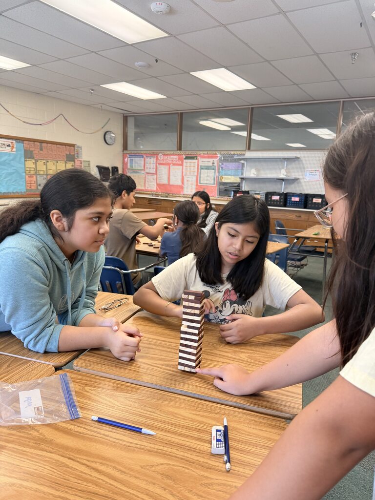 Mrs. Arriola’s Warrior Time students had fun building teamwork, communication, and problem-solving skills through a friendly game of Jenga! 🤝💪 Work together. Have fun. Build each other up