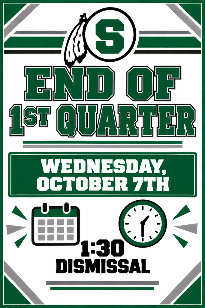end of 1st quarter October 7th 1:30 dismissal