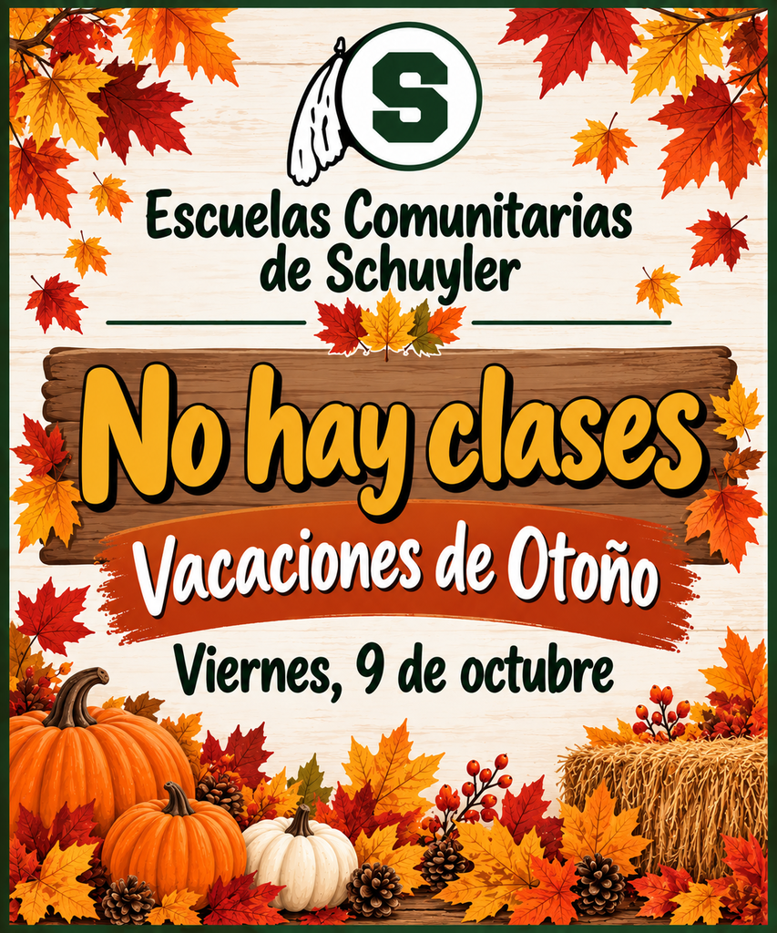 No School Fall Break Oct. 9th - spanish