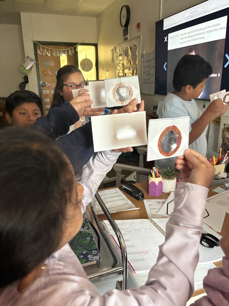 Miss Keller’s 4th grade class is learning how our eyes work! Today, we built a model of an eye and explored how each part works together to help us see. 👀 👀